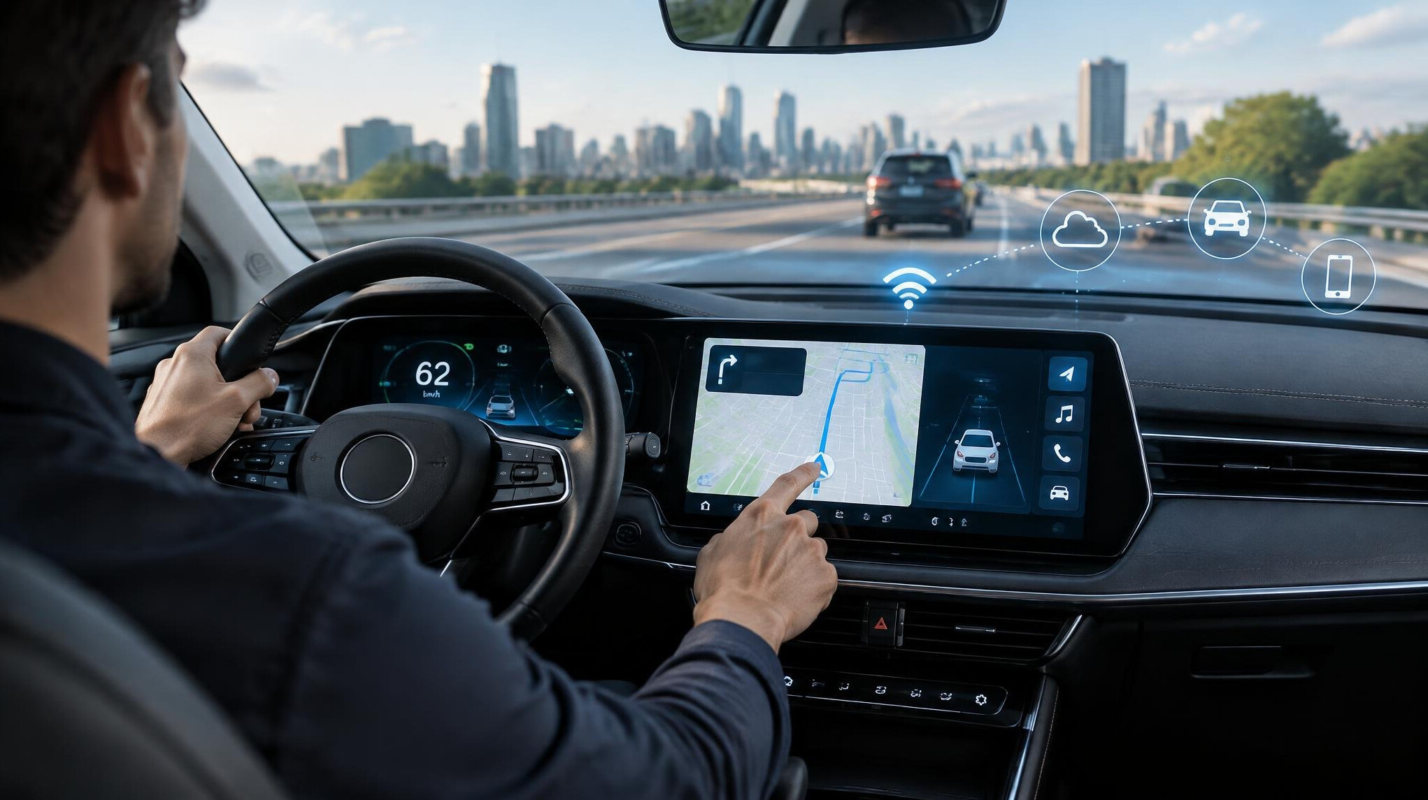 car dashboard touchscreen